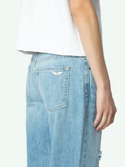 Store Zadig & Voltaire Stevie Ripped 90's Jeans Lightwash